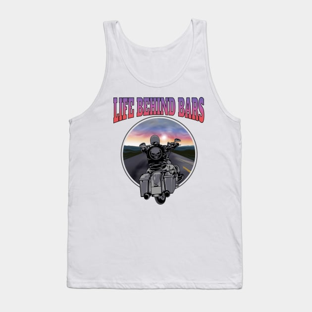Life behind bars, Live to ride, born to ride, badass biker Tank Top by Lekrock Shop